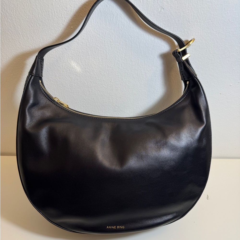 Anine Bing Black Hobo Bag